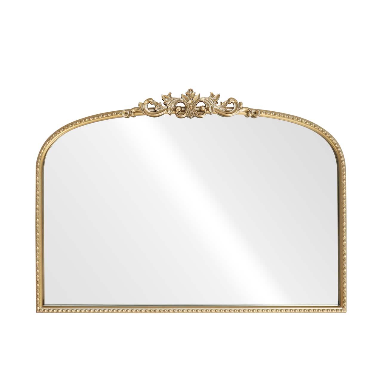 28" x 20" Ornate Wide Arch Wall Mirror in Gold Metal Frame by Ashland®